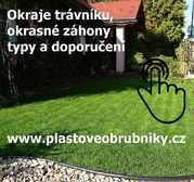 Plastové obrubníky pro okraje trávníků a okrasné záhony